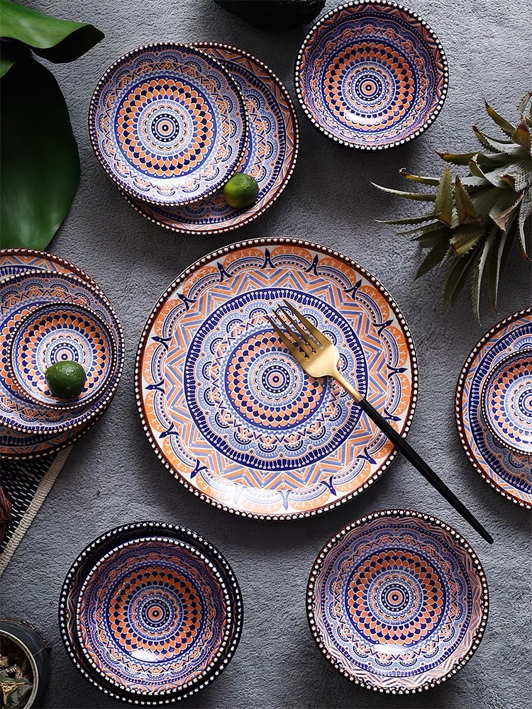 Moroccan Style Ceramic Plate Collection
