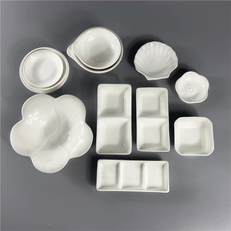 Minimalist White Ceramic Serving Dish Set